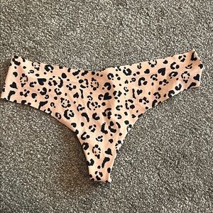 Victoria's Secret Leopard Print Panties - Black and Tan